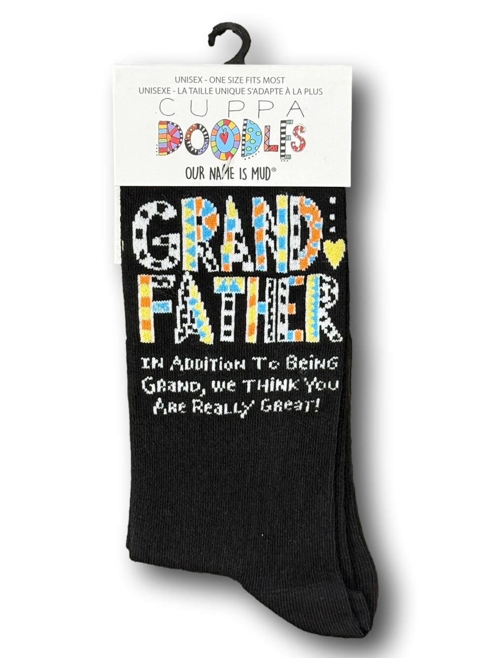 3/$18 Grandfather Funny Novelty Crew Socks - NWT